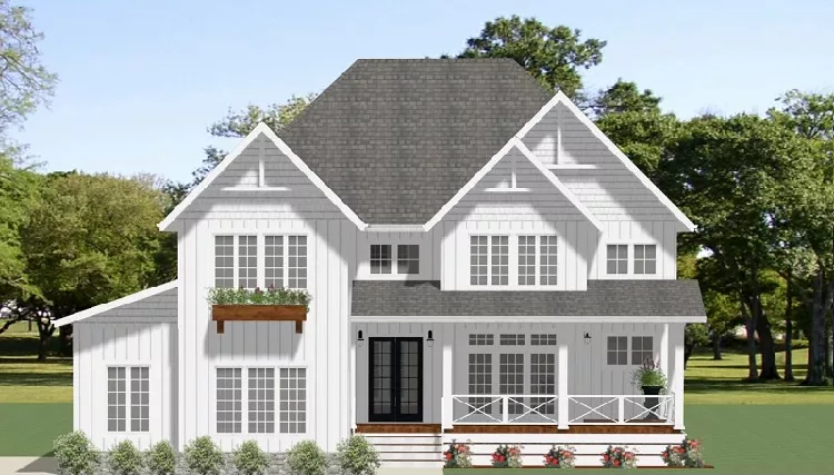 image of modern farmhouse plan 8727